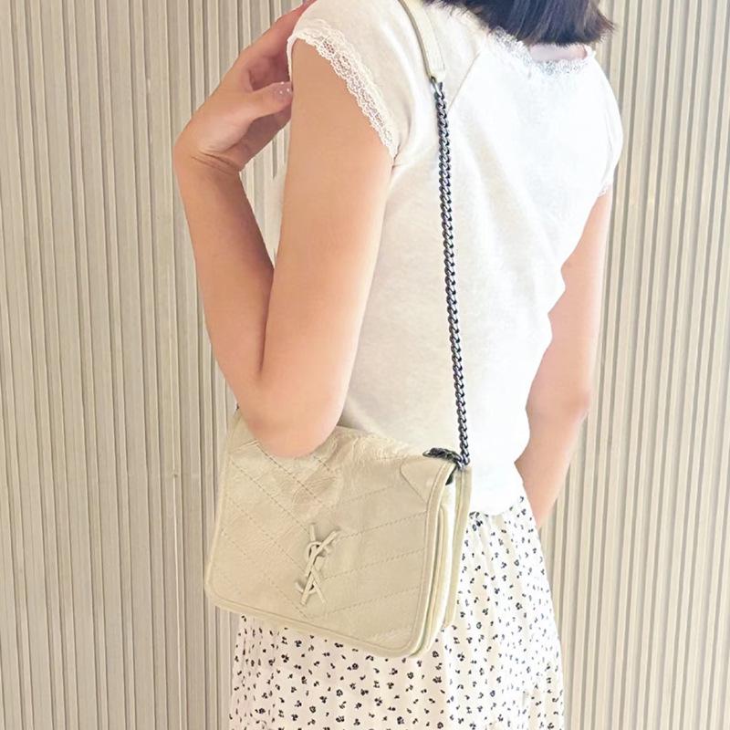 2025 Retro Pleated Flap Chain Bag - Women's Fashion High-End Y Tree Forest Design