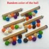New Grinding Claw Parrot Rope Pole Standing Rod Colored Ball Mouth Chew Cage Accessories Pet Bird