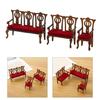 1/12 Dollhouses Sofa Chair and Cushion For Craft Model Project Living Room And Study Room Scene Display Decoration