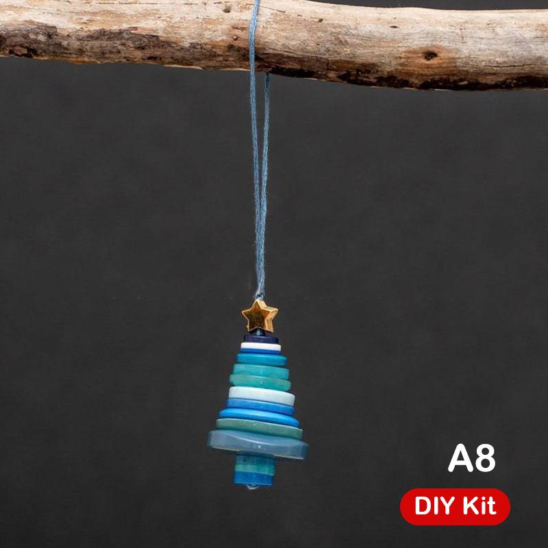 Diy Button Snowman & Angel Button Christmas Ornament Making Kit For Indoor/Outdoor Xmas Tree, Window & Party Decorations