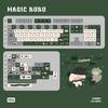 Magic Keycap Magic BUBU - Cherry 143 Key PBT for Five sided Thermal Sublimation DIY Mechanical Keyboard Forest Green Keycaps