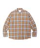 SOUNDSLIFE Ombre Check Shirt Orange