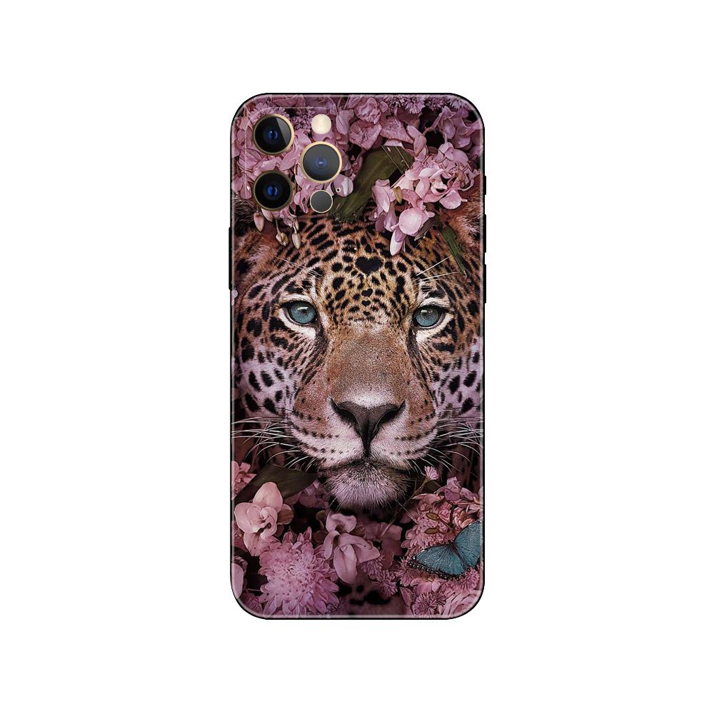 

Чехол для телефона с леопардовым принтом «Тигр» и «Пантера» для iPhone 5S 2020se 6 6s 7 8 plus x 10 XR XS 11 12 13 mini pro MAX, черная задняя крышка из ТПУ iphone 7 8