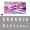 300Pcs Soft Gel Full Cover Short Matte Nail Tips Pre Shaped Acrylic False Nail Manicure Decoration for DIY Nail Art