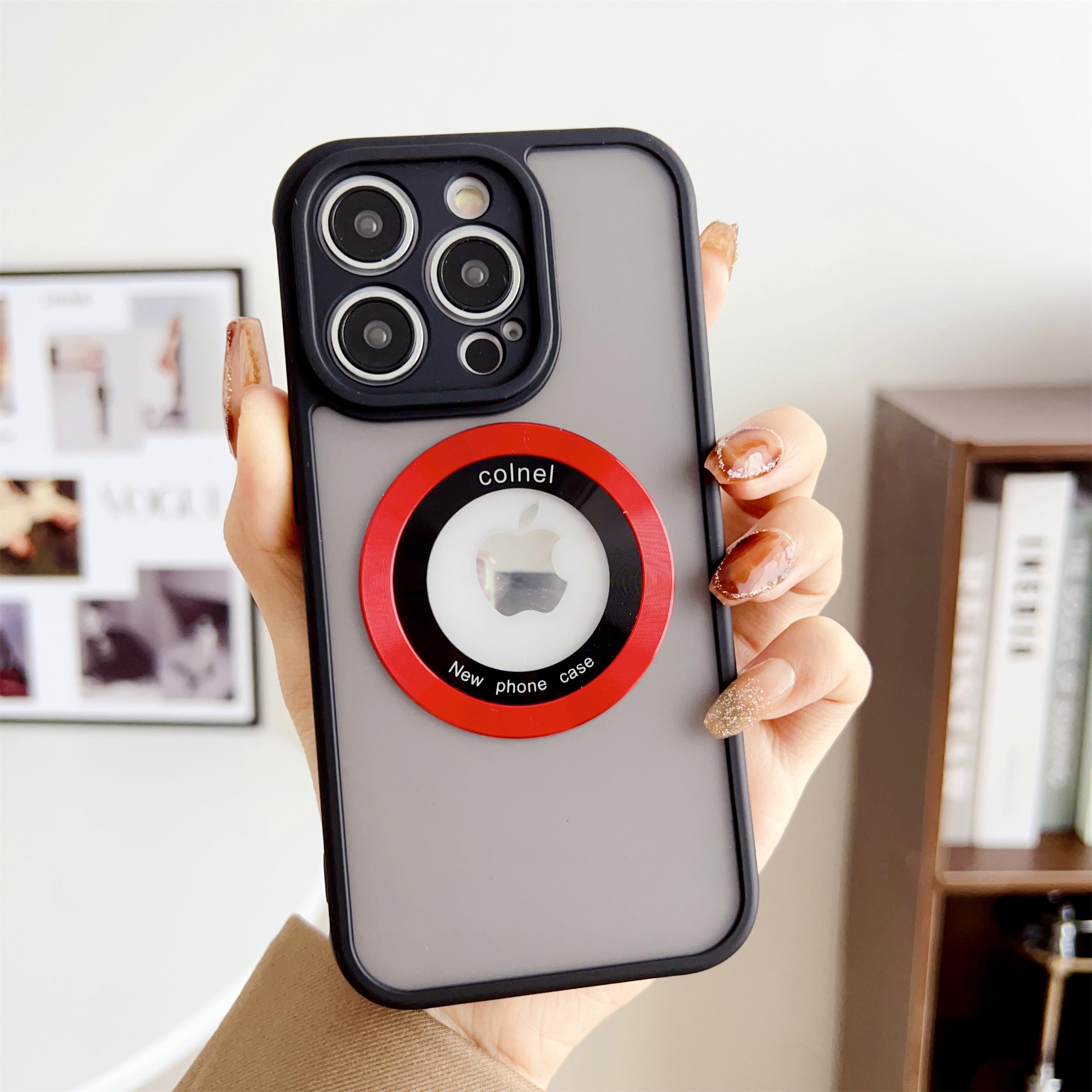 

Чехол для iPhone 14 Pro Max, совместимый с MagSafe, с логотипом в виде кольца, с окошком, из ТПУ+ПК Red