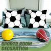 1Pc Soccer Football Throw Pillow Case Pillow Cover For Home Sofa Bedroom Room Decor Sports Football Theme Birthday Party Decor
