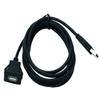 Flush Mount SUV Car Dashboard USB Port Audio Line Extention Cable Male To Female