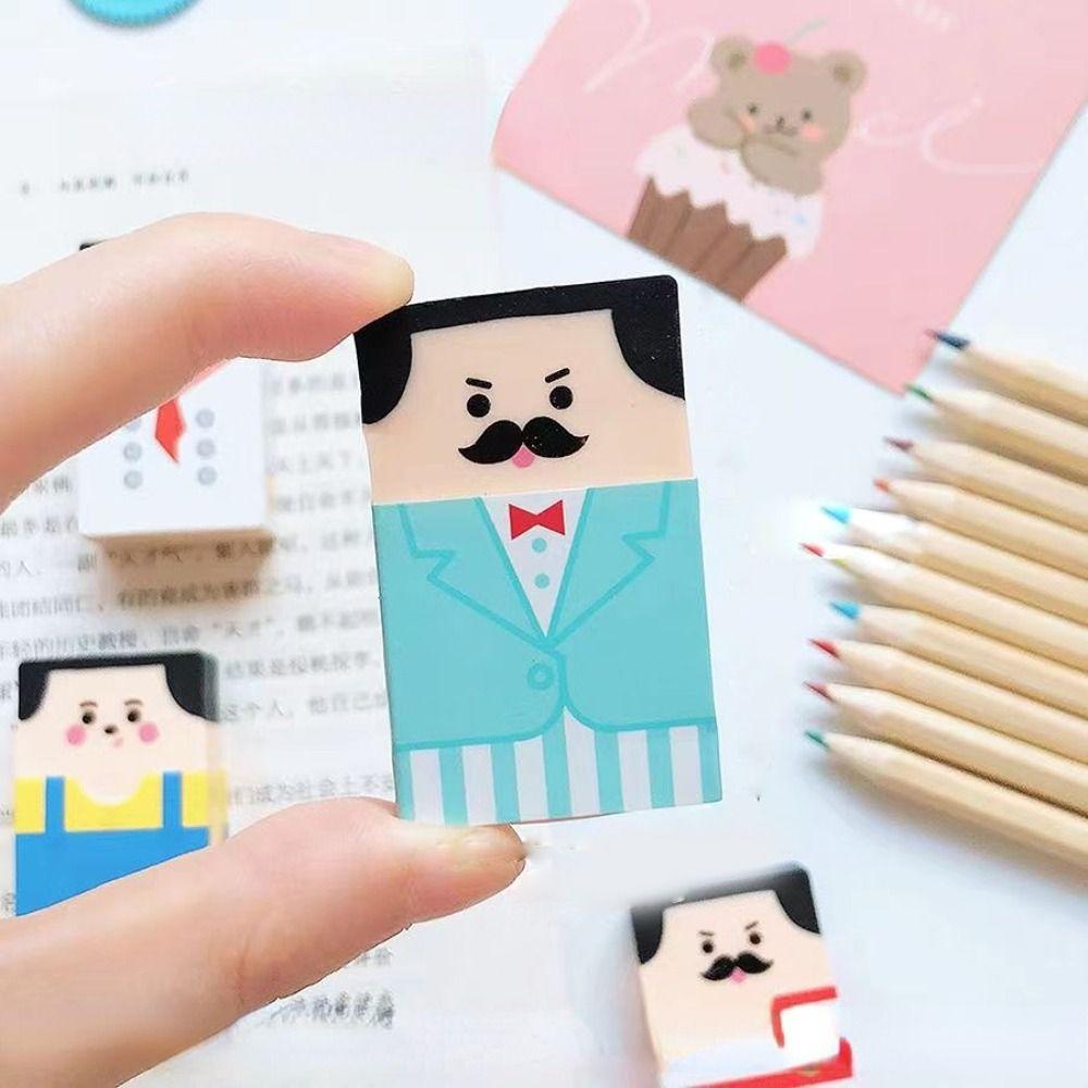 

Корректирующие принадлежности Облысение Старик Ластик Стирание Ластик Голый Мужчина Ластик Карандаш Ластик