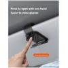 Car Carbon Fiber Eyeglass Clip Multifunctional Car Sunglasses Frame Ticket Clip Horizontal Sunshade Sunglasses Storage Product