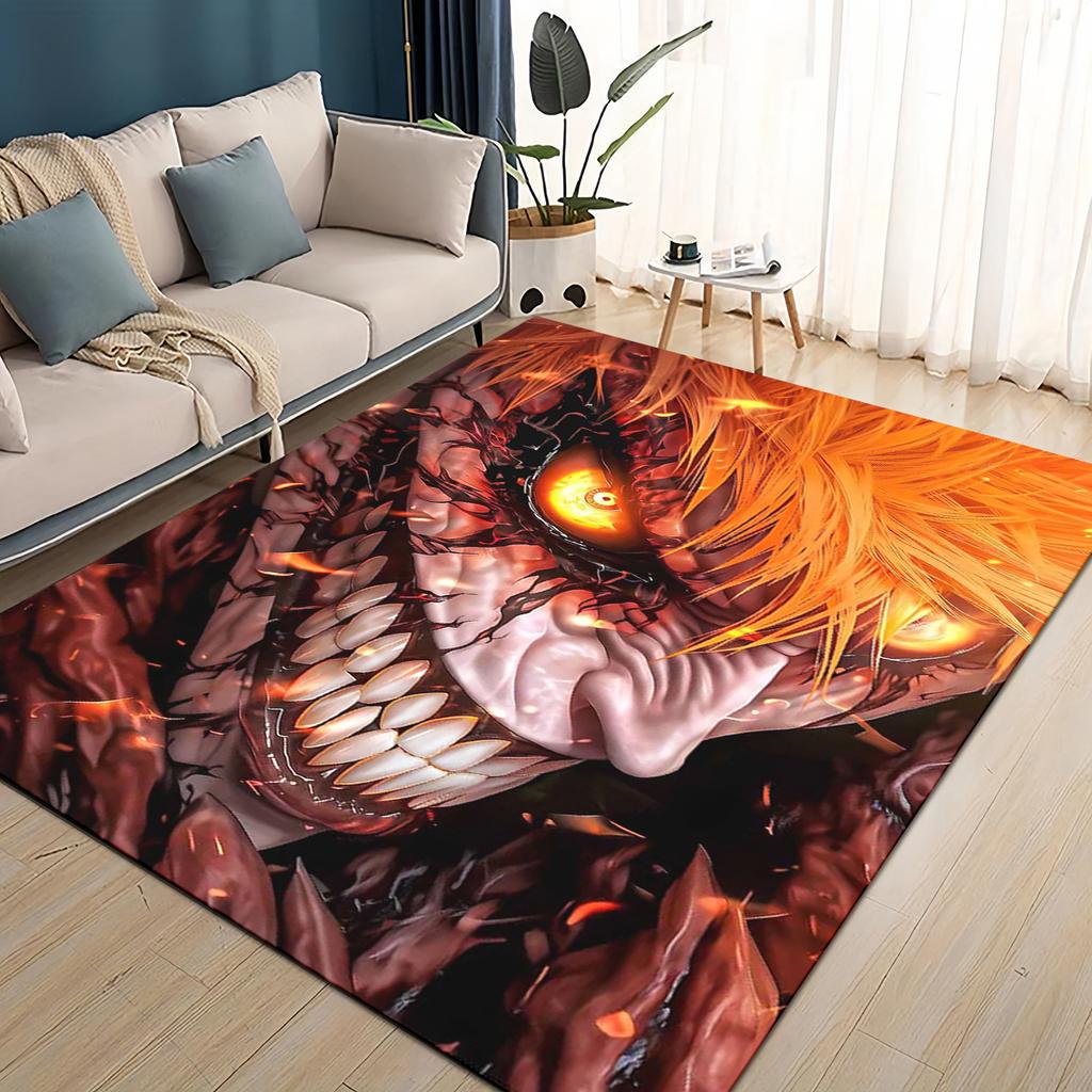 3D Kreskówkowy Bleach Kurosaki Ichigo Dywanik Anime do Salonu Sypialni Domu Dekoracja Sofy, Mata Podłogowa Antypoślizgowa do Zabawy dla Dzieci