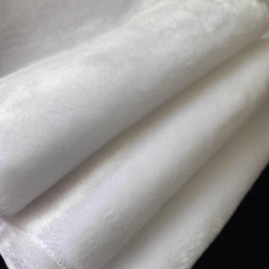 Black and White Plush Fabric Mat for Glasses, Phones, and Jewelry Display