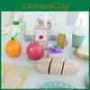 Childrens Wooden Fruit And Vegetable Cutting Play Set For Imaginative Kitchen Fun