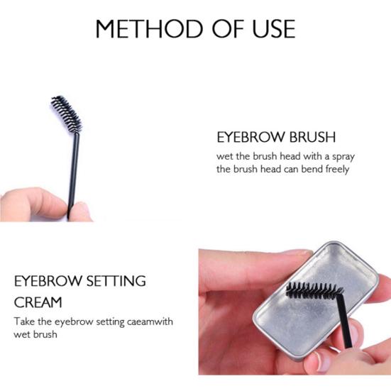 Long Lasting Waterproof Brow Setting Eyebrow Dyeing Cream with Brush Makeup Kit