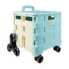 Elderly Stair-Climbing Grocery Cart: Folding, Compact Shopping Handcart with Pull Handle