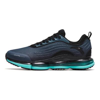 Elastic Rubber Non-Slip Wear-Resistant Low-Top Running Shoes Men Sneakers Black Green 112315501-1