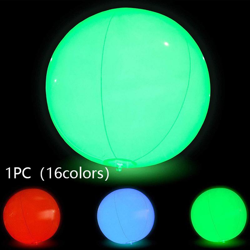 Led Balloon Large Inflatable Blow Up Beach Large Waterproof For Water Pool Party Outdoor Balloons Garden Luminous Toy Led Balls