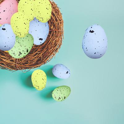 20Pcs/Bag Artificial Bird Egg Comfortable Touch Create Atmosphere Realistic DIY Foam Happy Easter Colorful Faux Pigeon Egg Home Decor