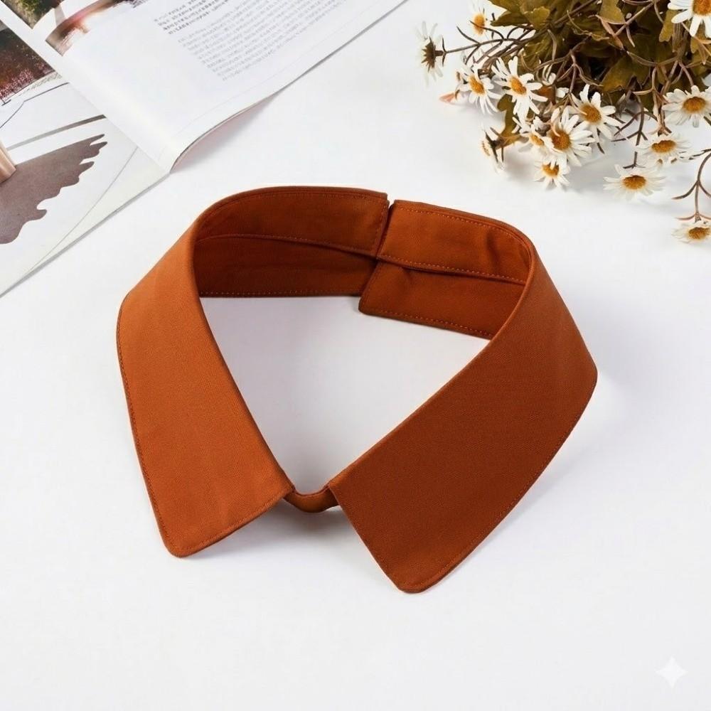 Solid Color Necktie Collar Lapel Design Decorative Single Collar Shirt Collar Replacement