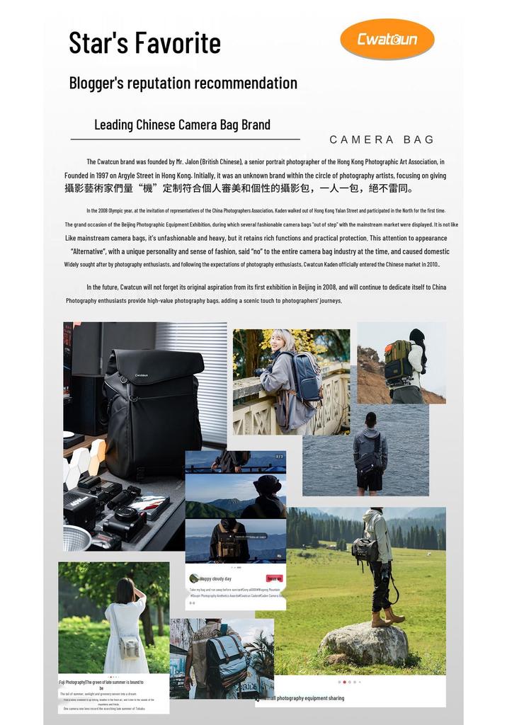 Cwatcun Japanese Style Canvas Crossbody DSLR Camera Bag