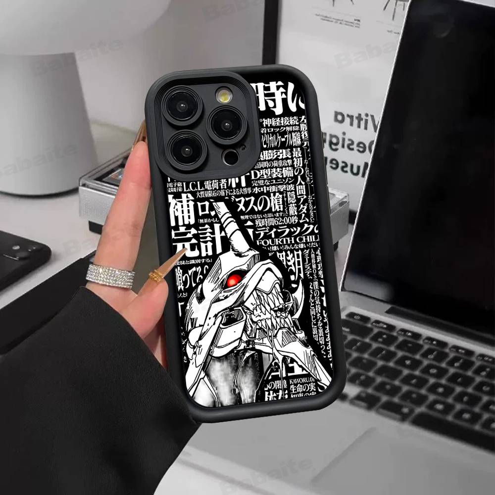 Anime Classic E-evangelion Phone Case For IPhone 17 16 15 14 13 12 11 Pro Max Mini Plus Soft TPU Back Cover