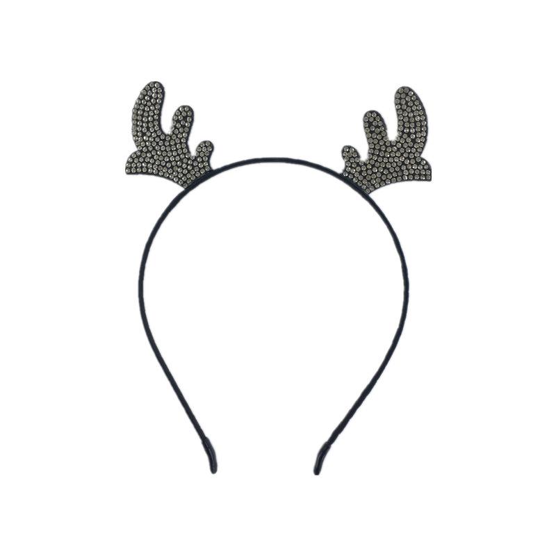 

Rhinestone Red Antler Headband: Festive Christmas Hair Accessory for Women