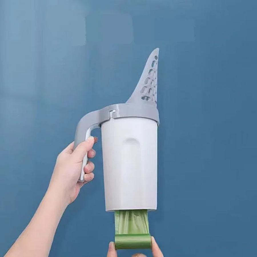 Cat Litter Shovel Scoop with Refill Bag For Pet Filter Clean Toilet Garbage Picker Cat Supplies Cat Litter Box Self Cleaning