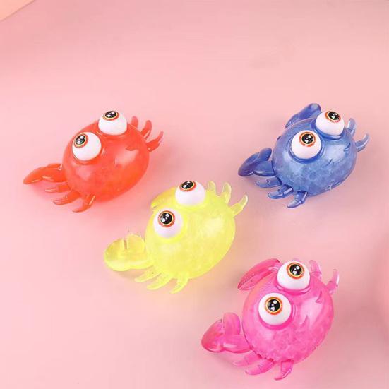 Zabawka do ściskania Kraba Elastyczne Elastyczne Piłki Antystresowe Kolorowa Zabawka do Ściskania Łagodzi Stres Zabawki Wentylacyjne Fidget Squishes Zabawka Dekompresyjna Upominek na Przyjęcie