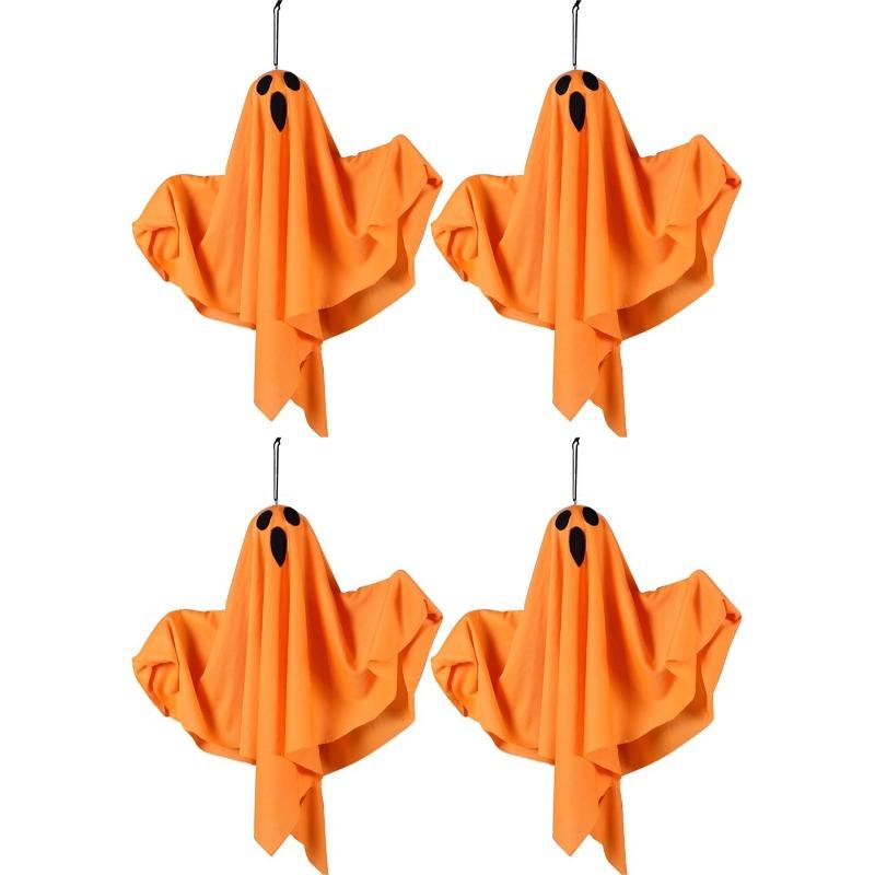 1-3pcs Hanging LED Ghosts Light Indoor Wall Bedroom Outdoor Party Garden Patio Front Porch Yard Scary Cute Spooky Halloween Orna