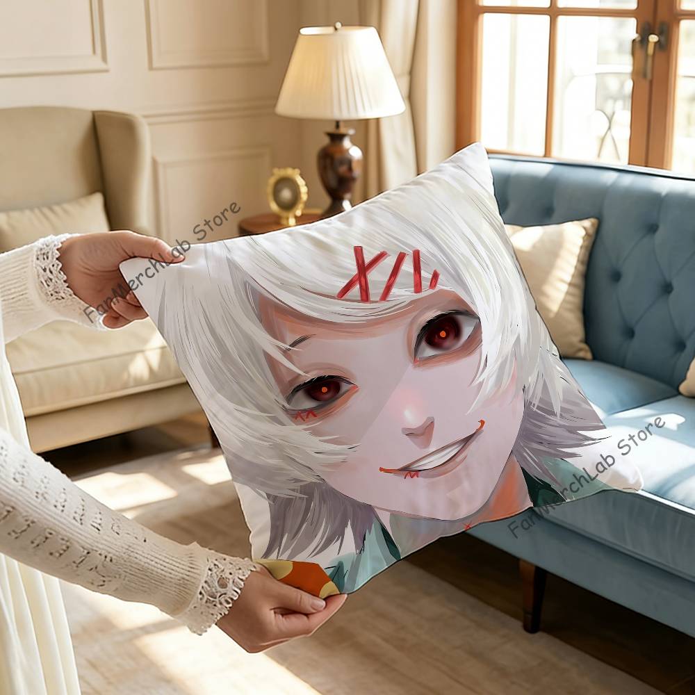JJuuzou Anime SSuzuyaS Kissen Für Schlafzimmer Auto Café Raum und Wohnzimmer Sofa Dekorative Kissenhülle Hülle