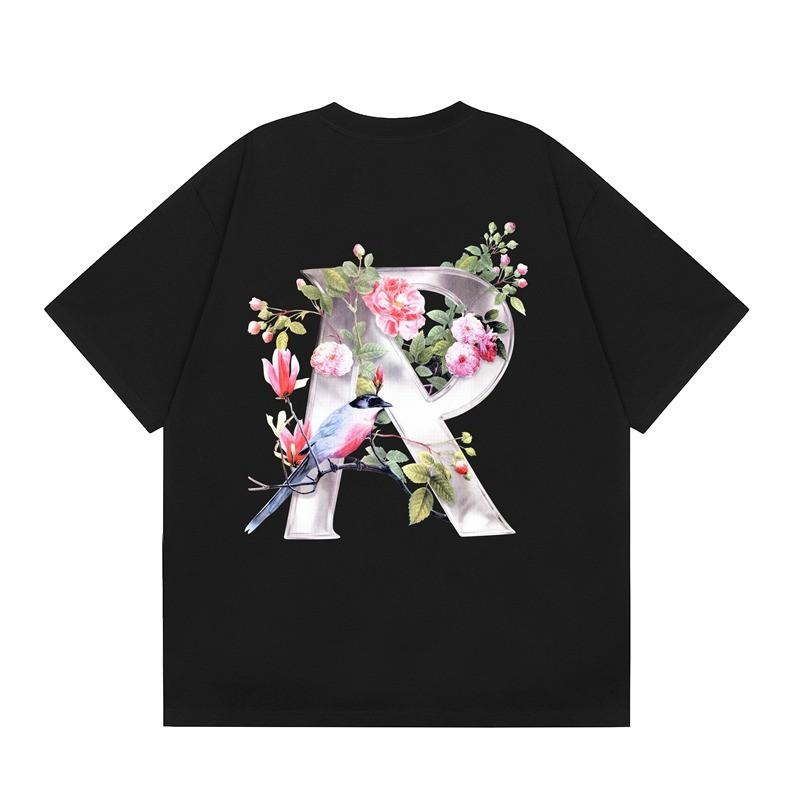 Mens Oversized Vintage Washed Cotton T-Shirt With Cartoon Animal Print Streetwear Loose Fit Short Sleeve Tee