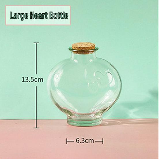 DIY Cork Star Wishing Drift Bottle - Clear Glass Ocean Lucky Star Bottle