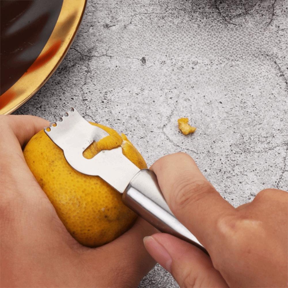 Stainless Steel Lemon Zester Manual Lemon Peeler Multifunctional Citrus Fruit Grater Orange