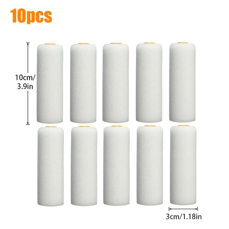 

10 шт. 4-дюймовых валиков из высокоабсорбирующего пеноматериала, мини-валики из пеноматериала, валики для покраски, декорирования, губчатые валики для краски