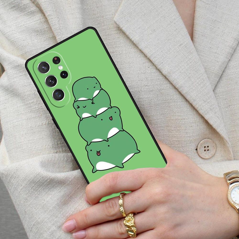 Cartoon Frog Cell Phone Case for Samsung Galaxy S26 Ultra S25 S24 S23 S22 S21 S20 Note10 Cover