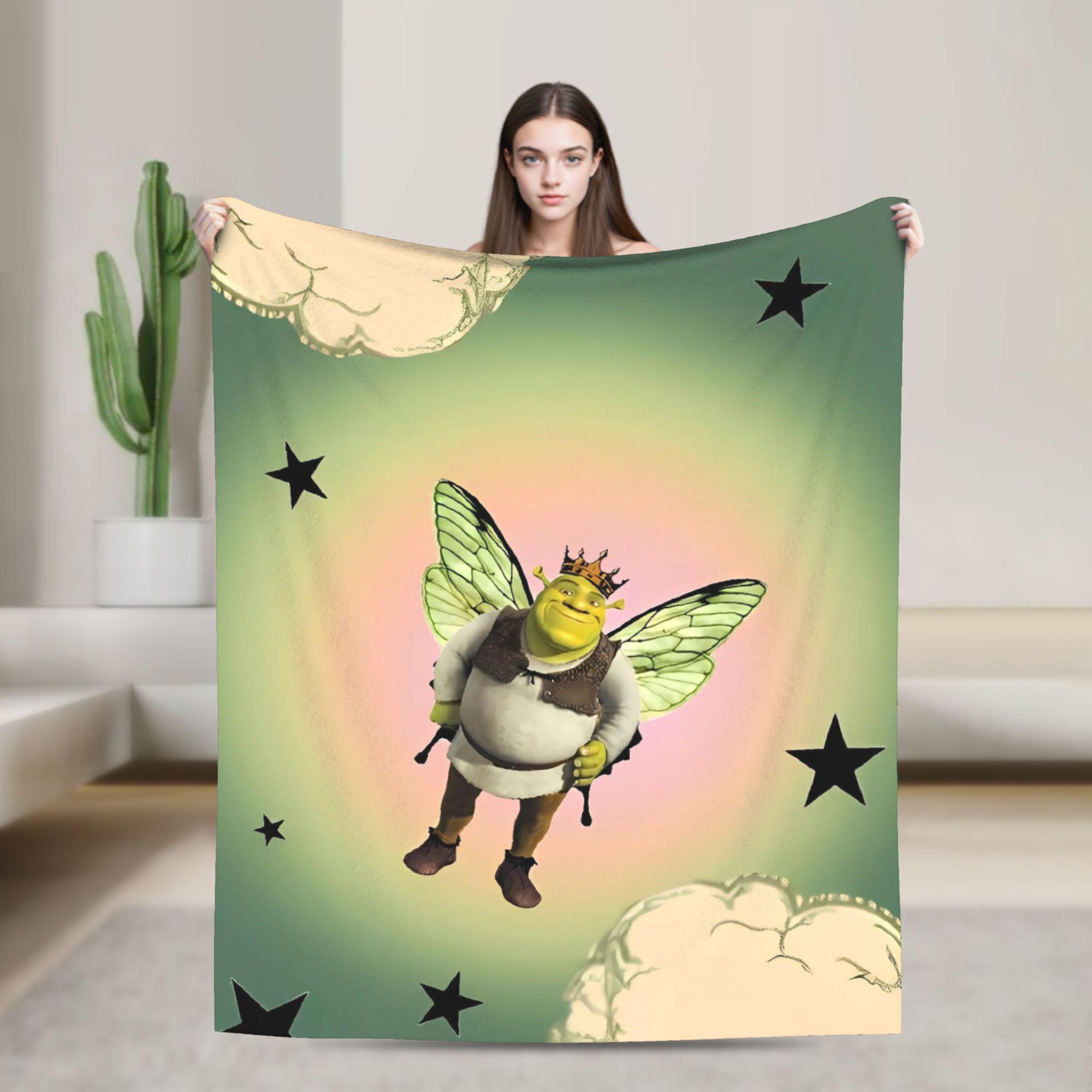 S-shreks Can t Today I m Swamped Blanket  Picnic Flannel Throw Blanket For Outdoor Super Soft Custom DIY Quality Bedspread 75x90cm