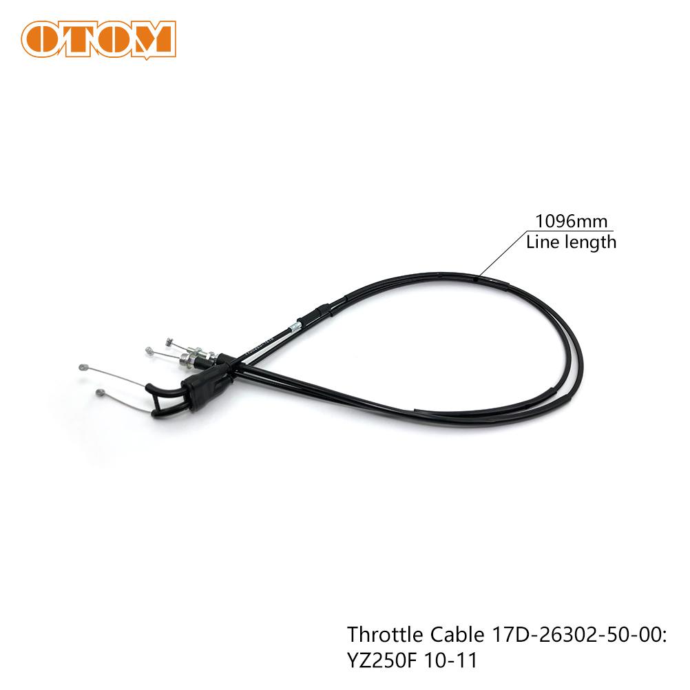 OTOM Motocross Clutch Cable Wire / Throttle Oil Line 1000~1165mm For YAMAHA YZ250F YZ450F WR250F WR450F YZ250FX WR250FK Moto