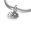 Pandora Shining Snowflake Two-In-One Pendant Design Women Jewelry Accessories Silver 792355