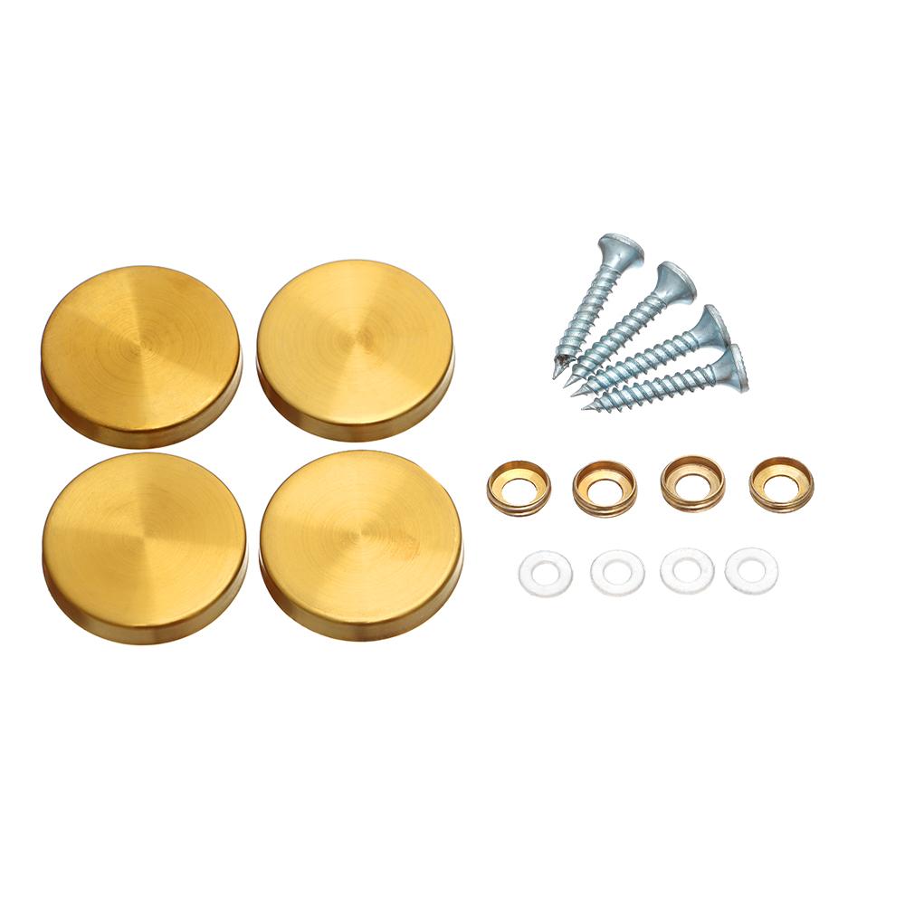 Nowe Akcesoria Meblowe Stal Nierdzewna Ozdobne Pokrywki do Śrub Śruby Dekoracyjne Nakrętki Mocowania do Lustra Zapięcia do Lustra