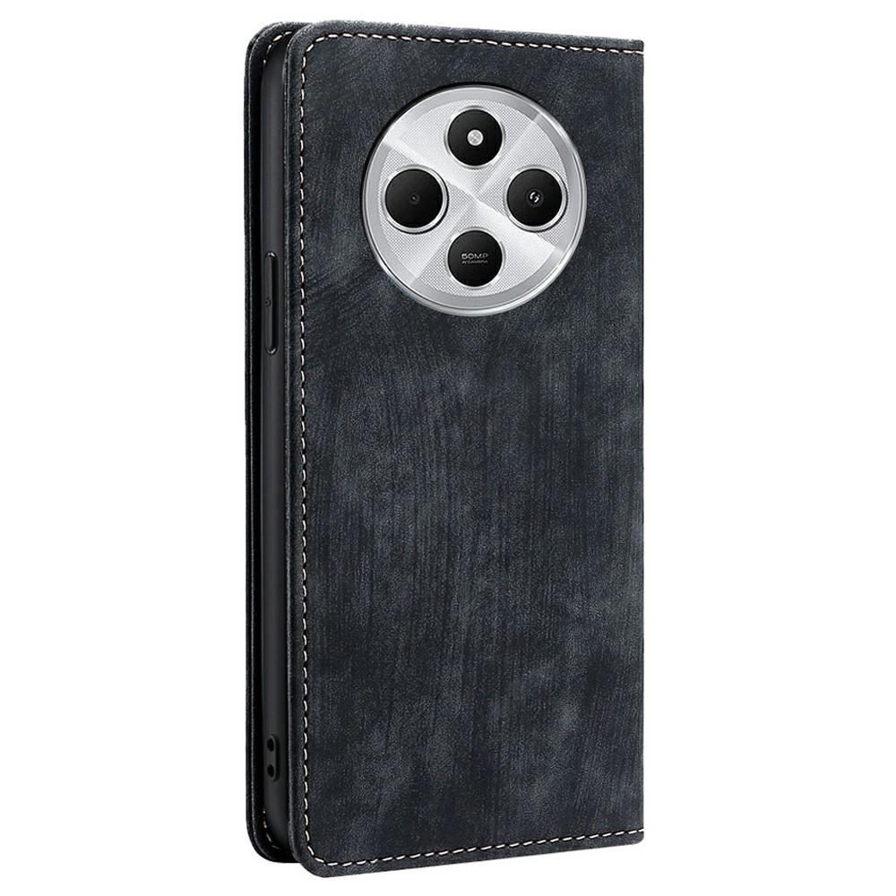 Phone Case For Xiaomi Redmi 14C 4G/14R 5G/A4 5G/Poco C75 4G RFID Blocking Wallet Leather Cover