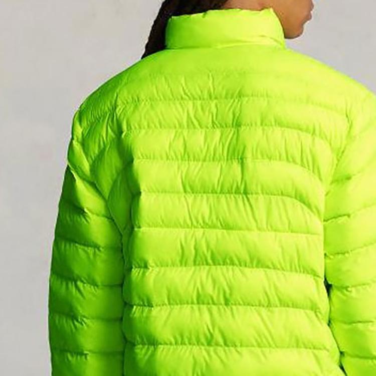 Polo Ralph Lauren SS23 Logo Print Stand Collar Jacket Men Jacket Green 710888051-001