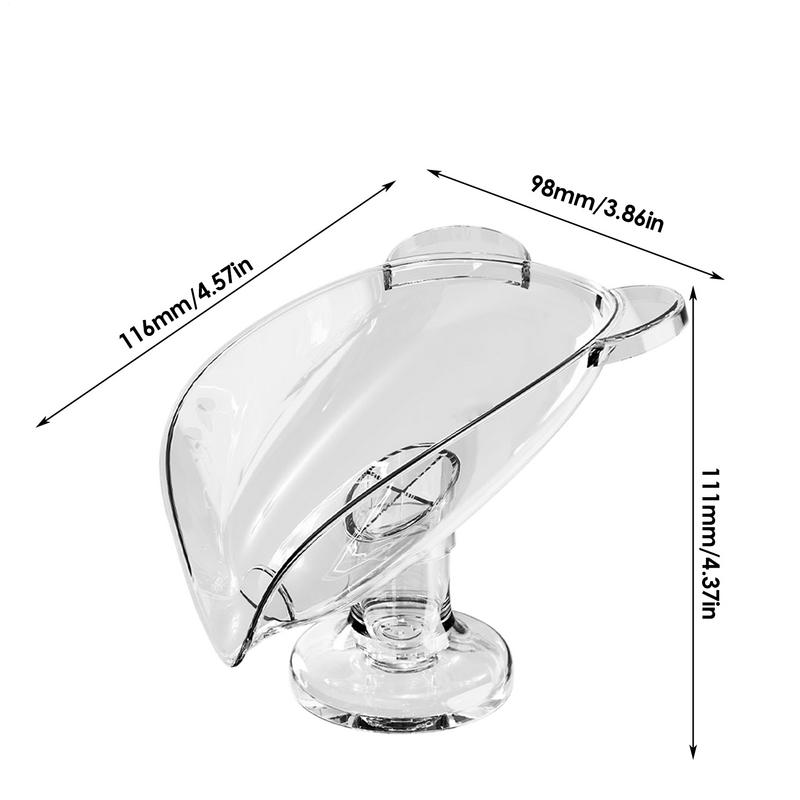 Drainable Suction Cup Soap Case No-drilling Removable Bar Soap Holders Bathroom Countertop Soap Box Bathroom Accessories