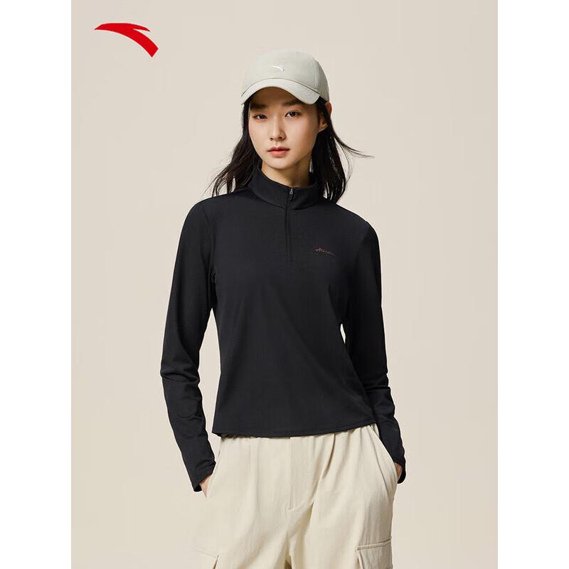 ANTA Women s Half-Zip Quick-Dry Long Sleeve Training T-Shirt 2XL