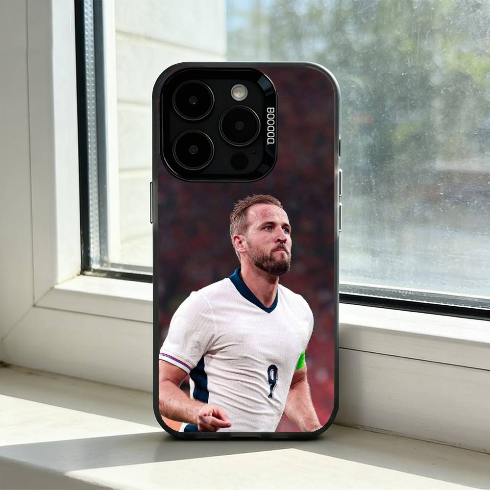 

F-Football Star H-Harry Kane Phone Case For iPhone 17,16,15,14,13,12,11 Plus,Pro Max,XS,Colorful Silver Phone case Funda Cover iPhone17PRO