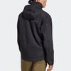 adidas Solid Color Logo Print Hooded Jacket Men Jackets Black HN5455