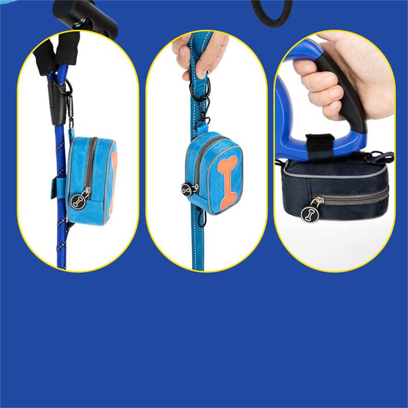 Dog Poop Bag Dispenser Poo Bag Holder for Dogs Walking Multifunctional Dogs Garbage Bags Holder Dog Outdoor Toilet Bags Storage
