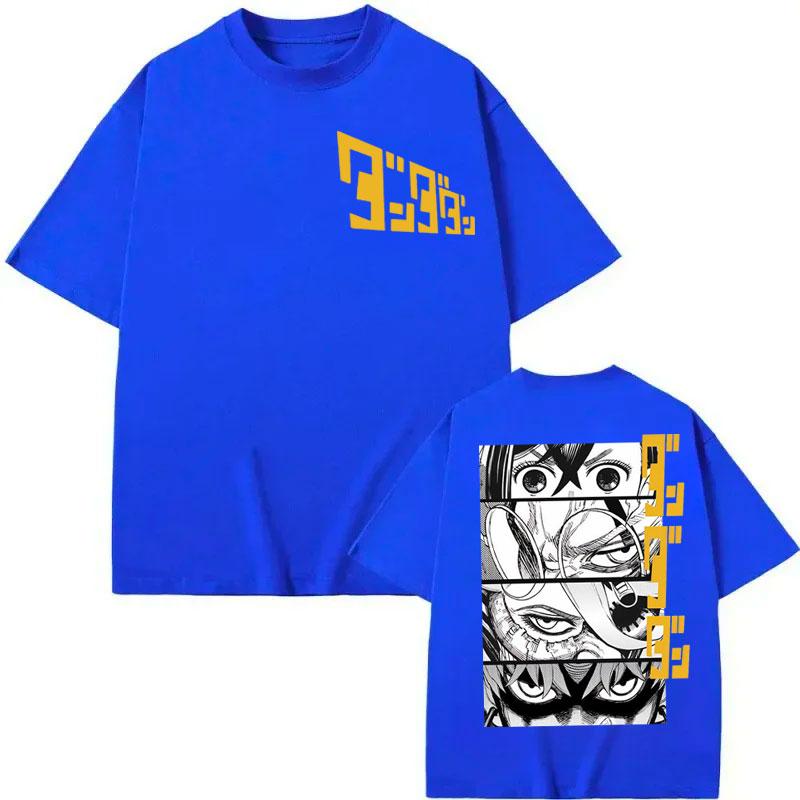Japanese Manga Dandadan Graphic T Shirts Men Women Cartoon Short Sleeve T-shirts High Quality Cotton Oversized T-shirt