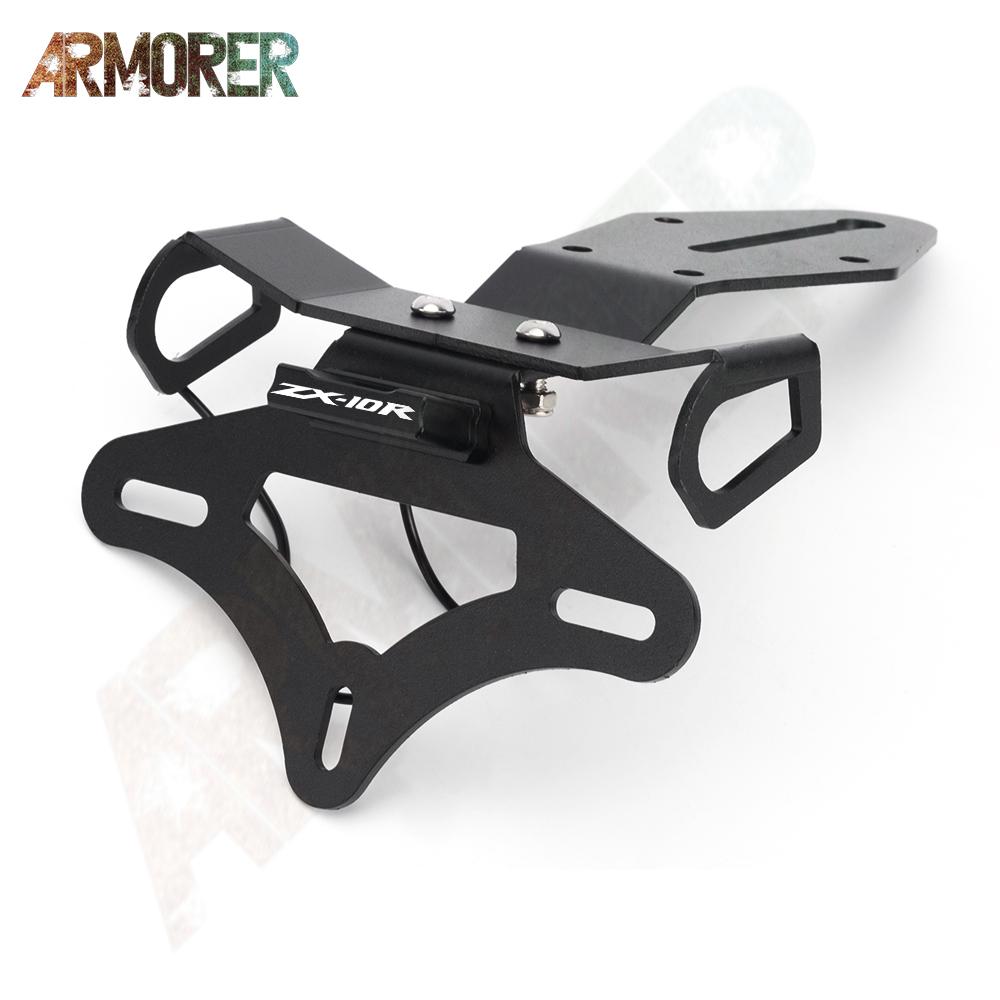 Motorcycle Accessories For KAWASAKI ZX 10R ZX10R ZX10 R ZX-10R 2016 - 2022  Bracket Licence Plate Holder Frame Number