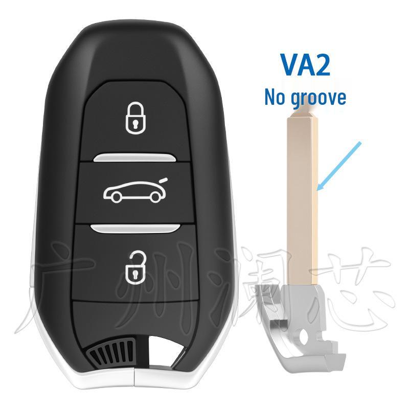 3-Button Smart Key Shell for Peugeot Citroen DS5 DS6 C4L - HU83/VA2 Key Shell