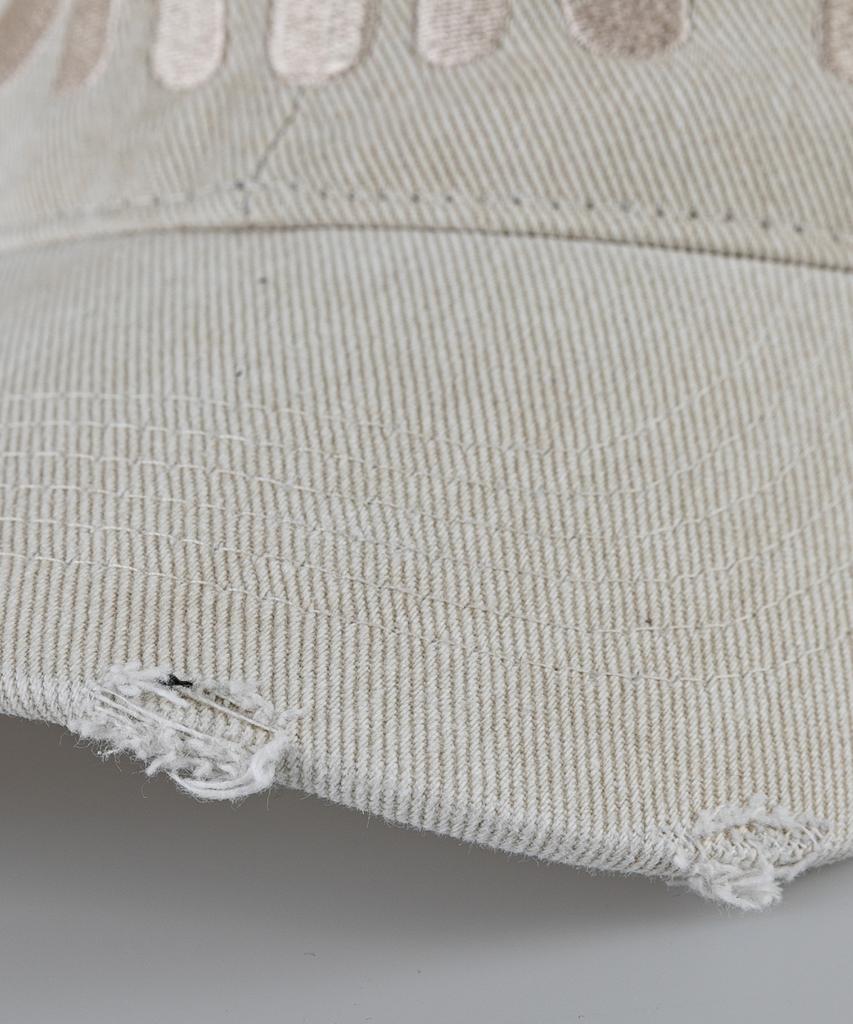 Wig Saint Damaged Pigment Ball Cap - Light Beige