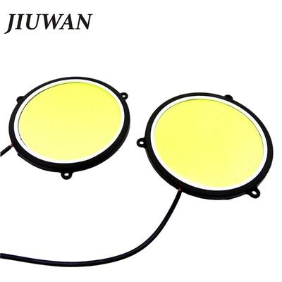 1 paio di luci di marcia diurna DRL per auto a forma rotonda LED bianco per auto DRL luce impermeabile 12V DC 90mm lampade da corsa